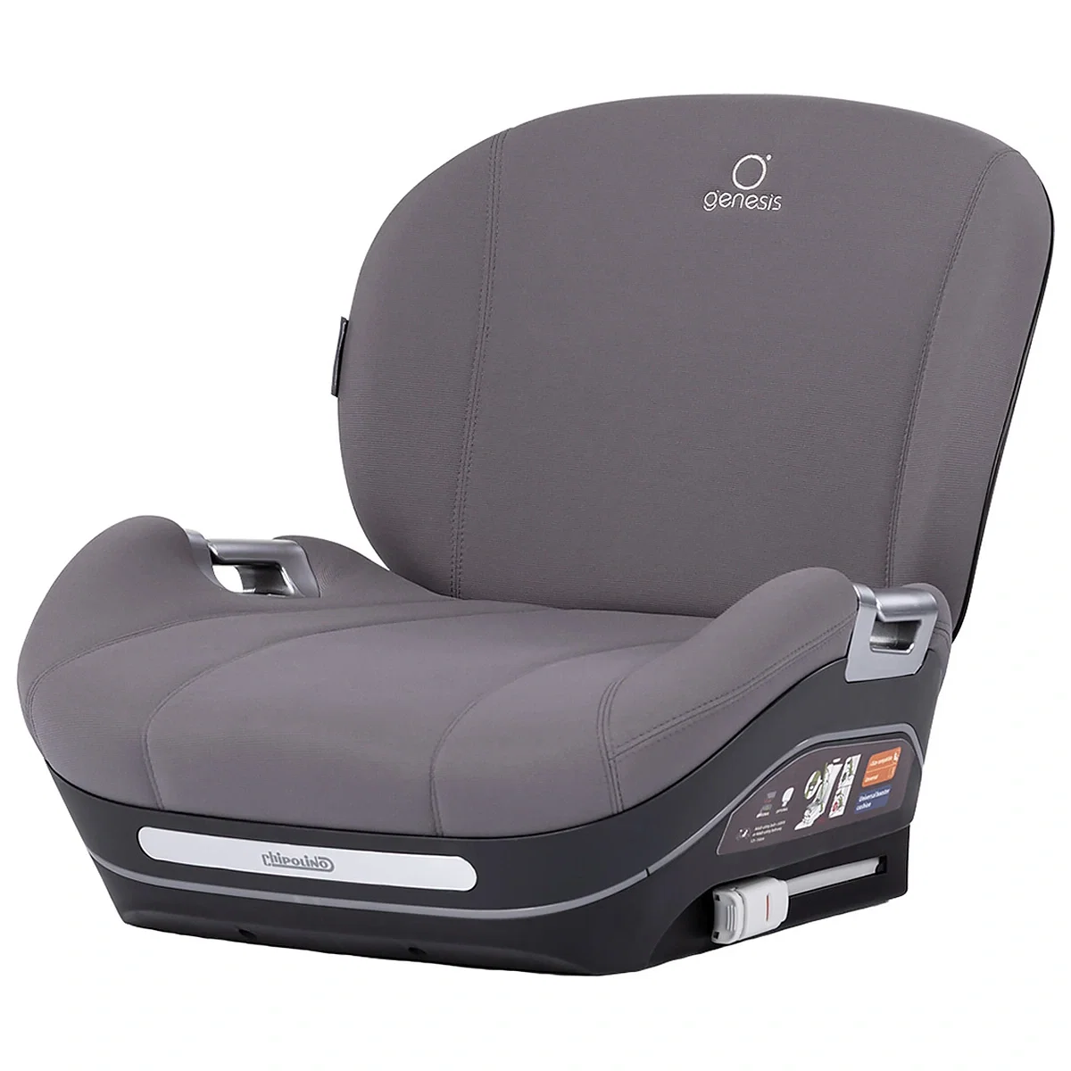 Inaltator auto Chipolino Genesis I-Size, 125-150 cm, cu sistem Isofix, Charcoal [1]