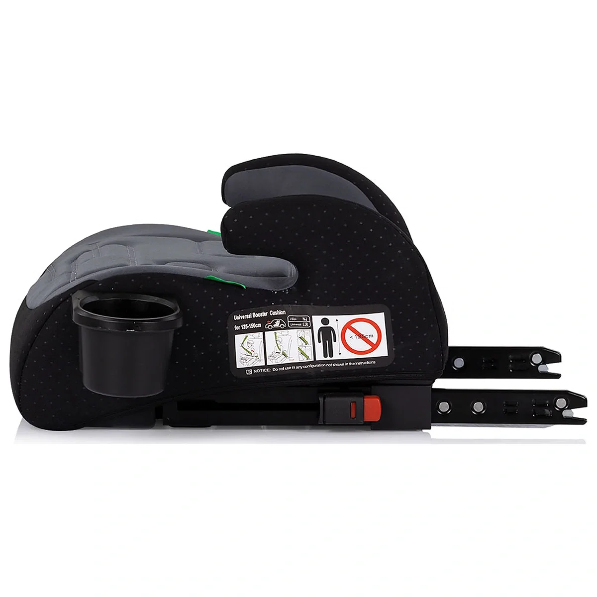 Inaltator auto Chipolino Go Boost Iso I-Size 125-150 cm cu sistem Isofix charcoal [3]