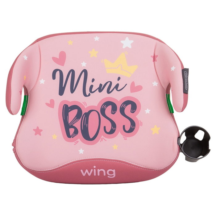 Inaltator auto Chipolino Wing I-Size 125-150 cm roz mini boss cu sistem Isofix [1]