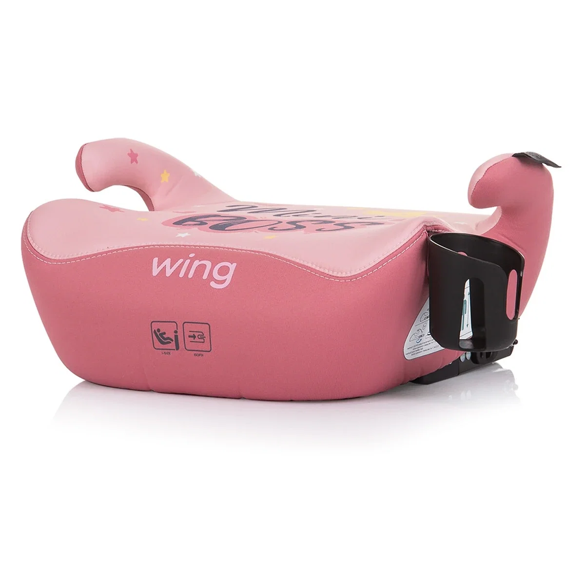 Inaltator auto Chipolino Wing I-Size 125-150 cm roz mini boss cu sistem Isofix [2]