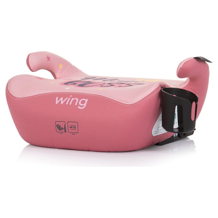 Inaltator auto Chipolino Wing I-Size 125-150 cm roz mini boss cu sistem Isofix [2]