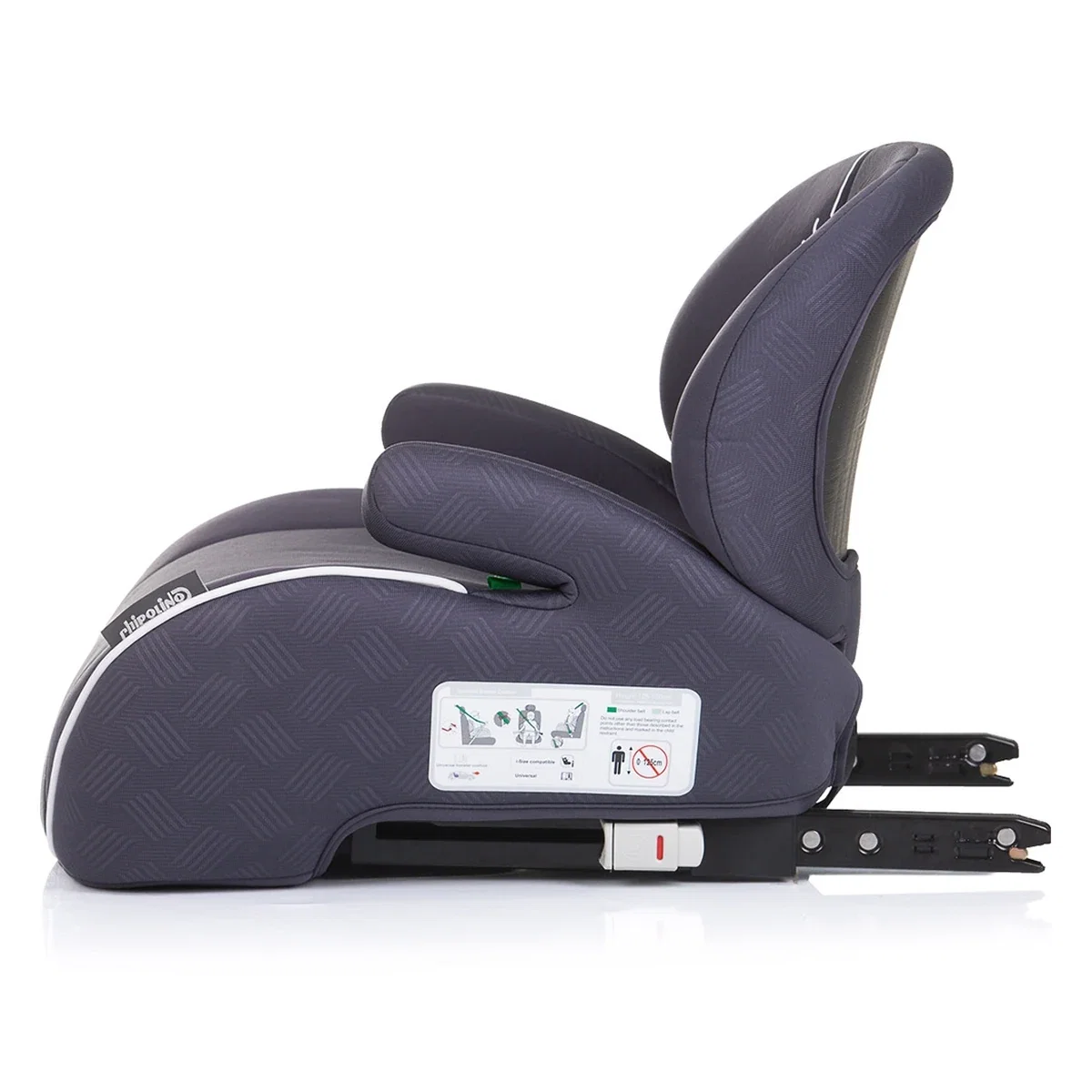 Inaltator auto copii Chipolino Sonic I-Size 125-150 cm cu Isofix - model Anthracite [3]