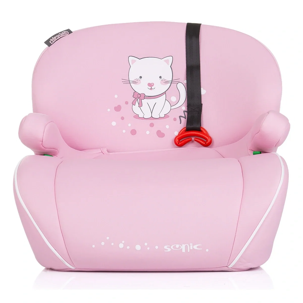 Inaltator auto copii Chipolino Sonic I-Size 125-150 cm cu Isofix - model Kitten, Roz [2]