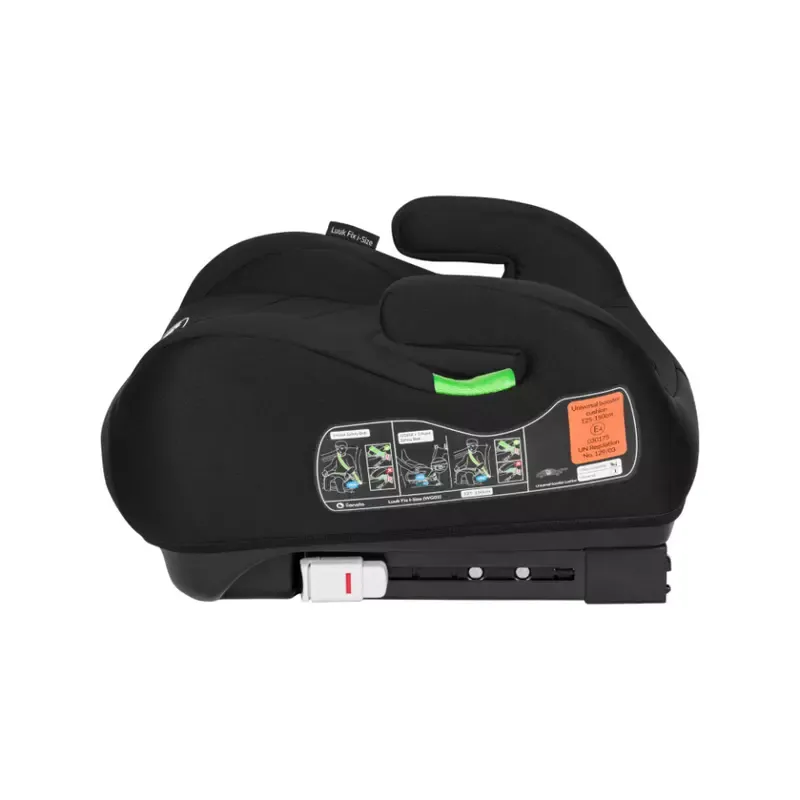 Inaltator auto, Lionelo, Luuk Fix I-size, 125- 150 cm, Instalare cu sistem Isofix si centura de prindere, Cu husa detasabila, Conform cu standardul european de securitate ECE R129, Negru [4]