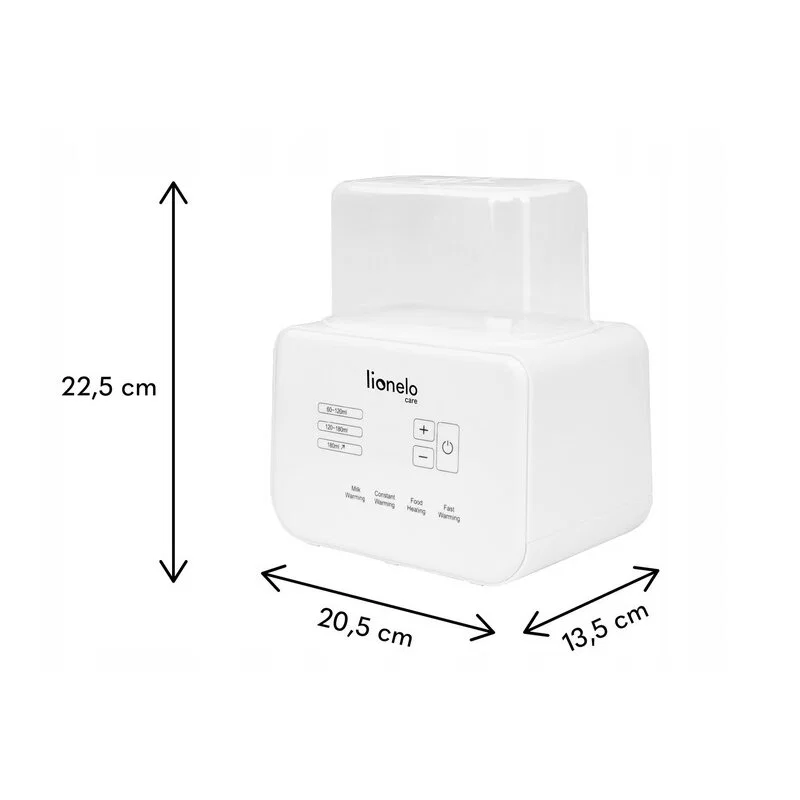 Incalzitor biberoane, Lionelo, ThermUp Double, 2 biberoane, 3 - 5 min, Sterilizare, Dezghetare, Alb 2 ani [3]