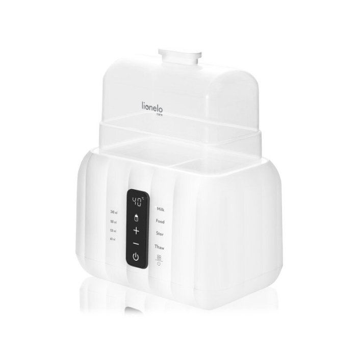 Incalzitor biberoane, Lionelo, ThermUp Duo, 6 moduri de operare, Incalzire, Pastrare temperatura, Decongelare, Senzor temperatura, Oprire automata, Panou tactil, 2 biberoane simultan, Alb [4]