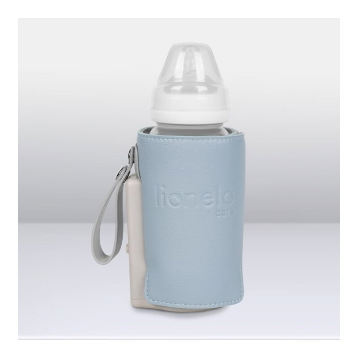 Incalzitor biberoane, Lionelo, ThermUp Go Plus, Portabil, Temperatura constanta pana la 24 h, Incarcare USB, Albastru deschis [20]