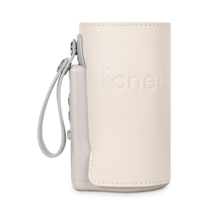 Incalzitor biberoane, Lionelo, ThermUp Go Plus, Portabil, Temperatura constanta pana la 24 h, Incarcare USB, Bej [7]