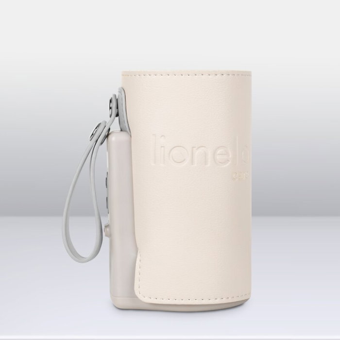 Incalzitor biberoane, Lionelo, ThermUp Go Plus, Portabil, Temperatura constanta pana la 24 h, Incarcare USB, Bej [20]