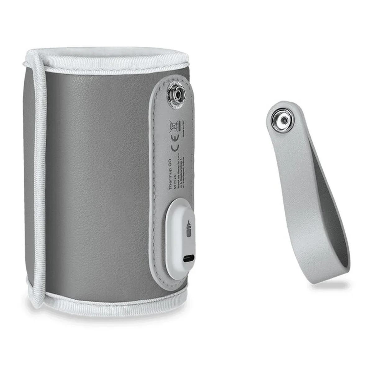 Incalzitor biberoane ThermUp Go, Portabil, Temperatura constanta pana la 24 h, Incarcare USB, Gri Lionelo 2 ani [9]