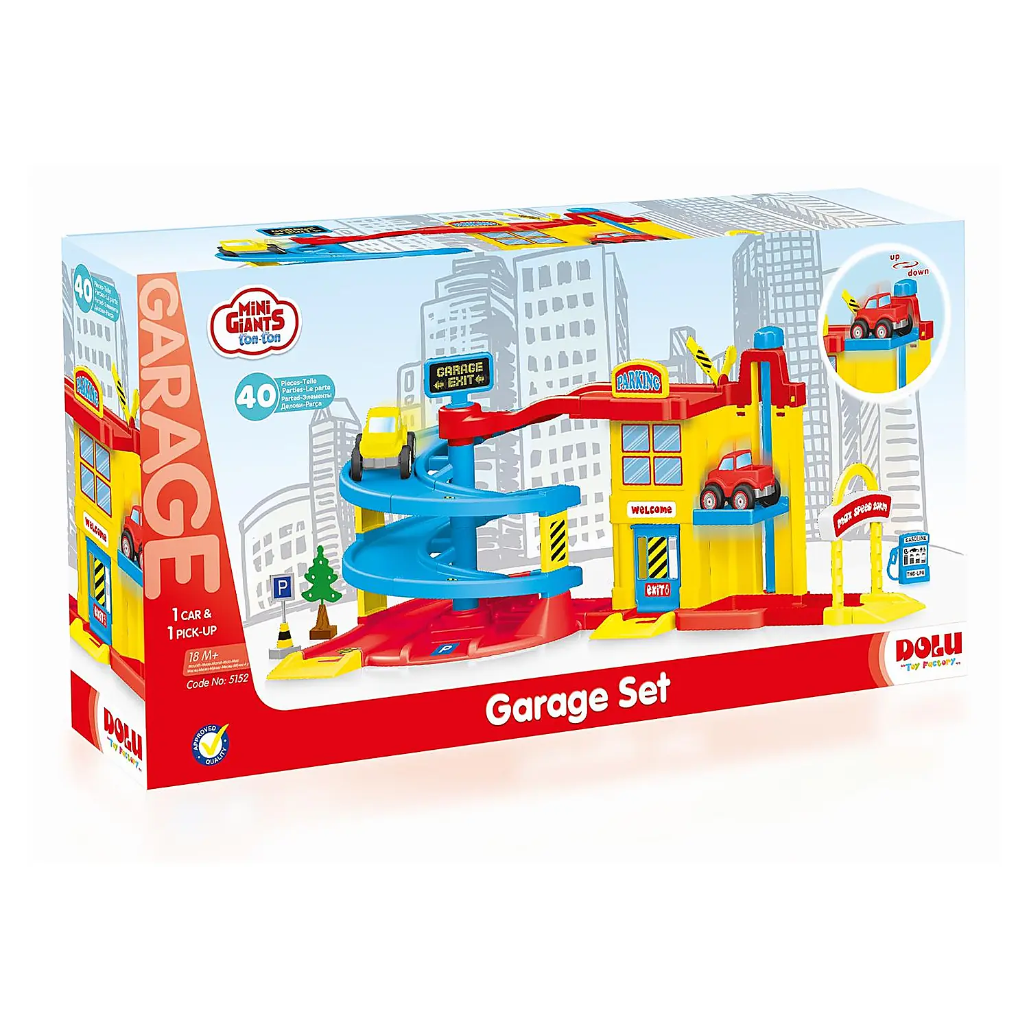 Joc de constructie- Garaj (40 piese) DOLU 18 luni+ [1]