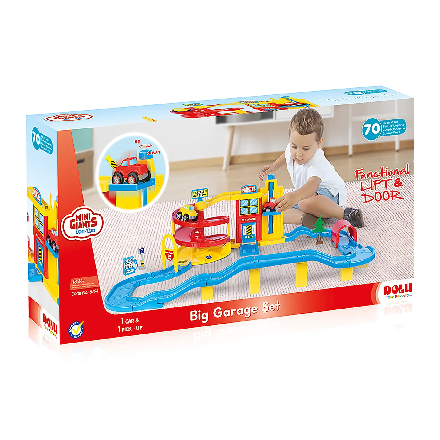 Joc de constructie - Garaj (70 piese) DOLU 18 luni+ [1]