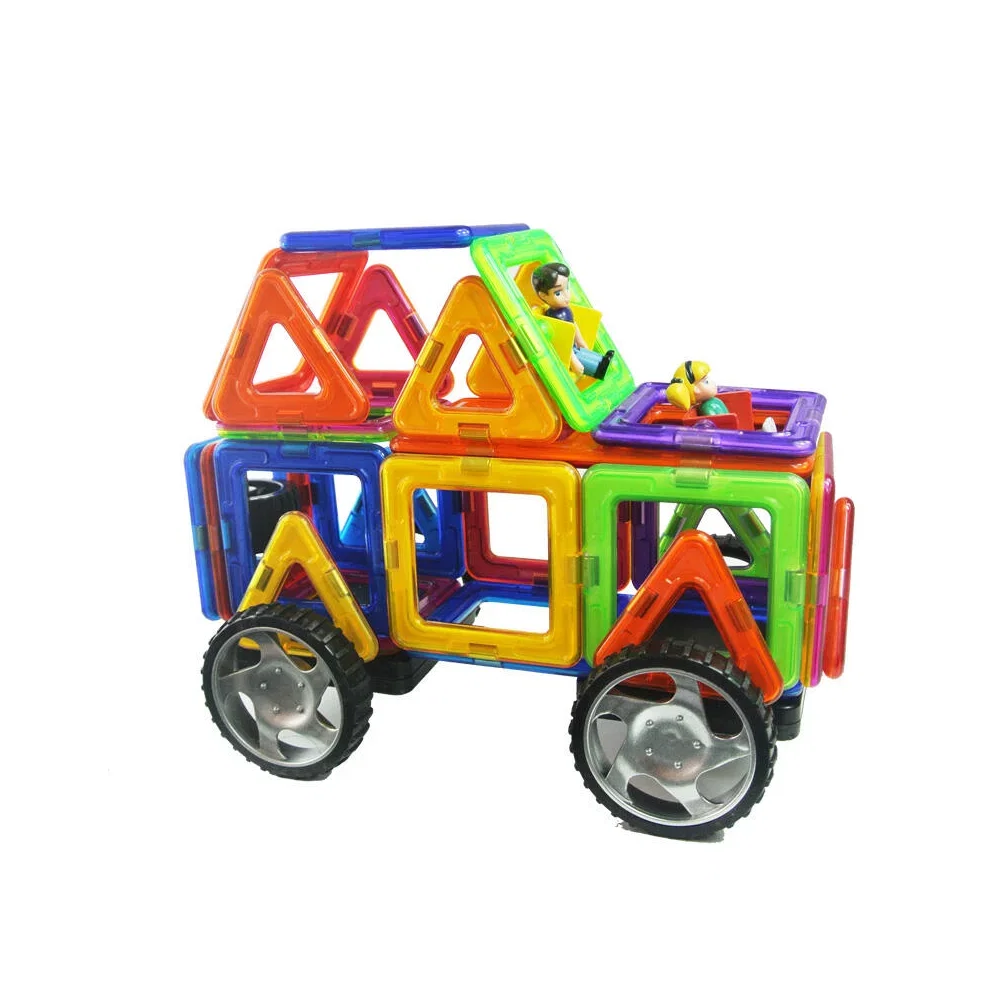 Joc de constructie magnetic - 40 piese MAGPLAYER 10 ani [3]