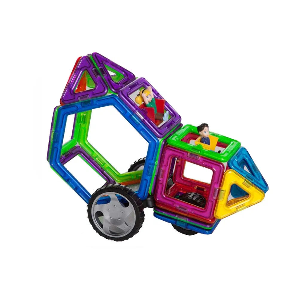 Joc de constructie magnetic - 48 piese MAGPLAYER 10 ani [2]