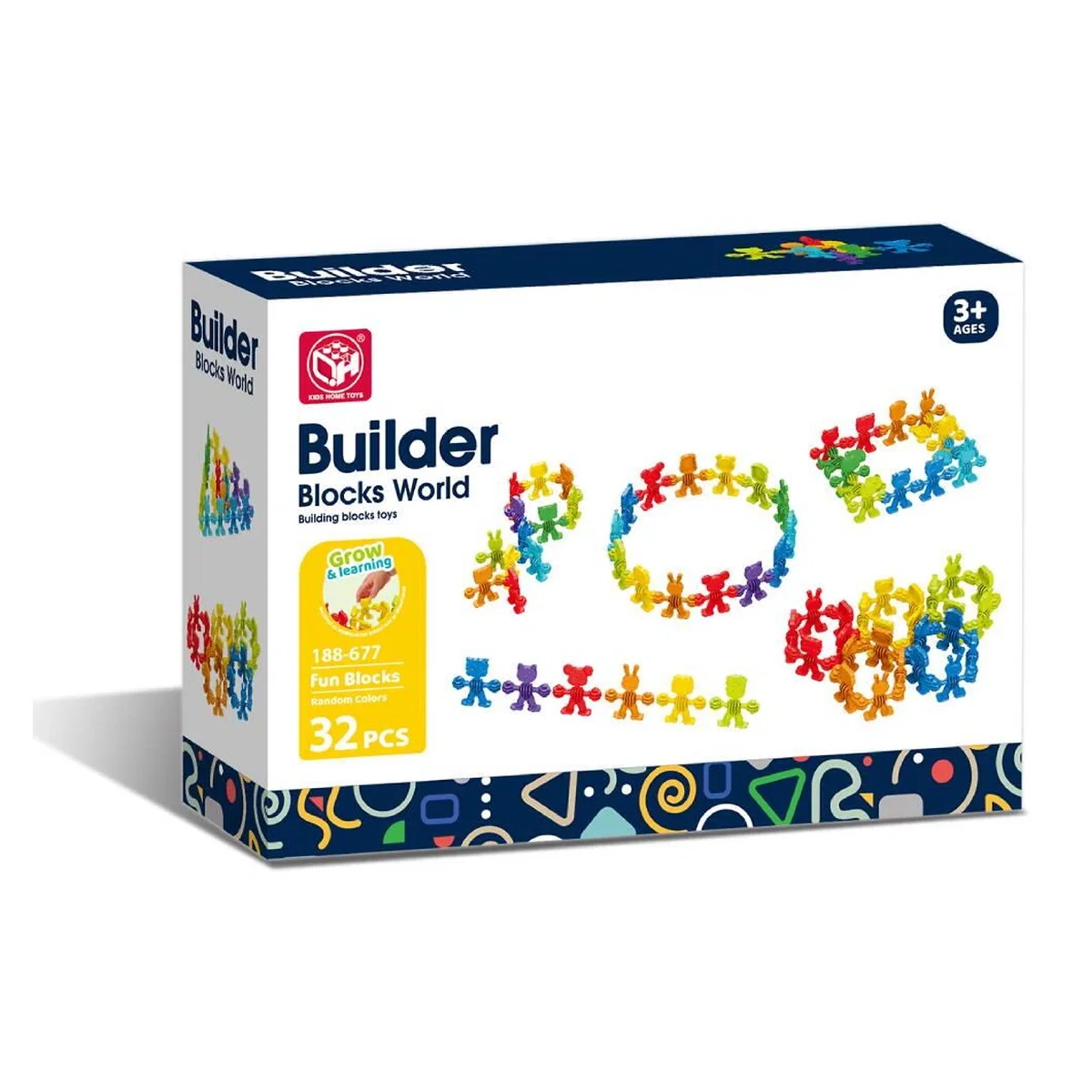 Joc de constructie STEAM - Animalute vesele (32 piese) Bufnitel 3 ani+ [2]