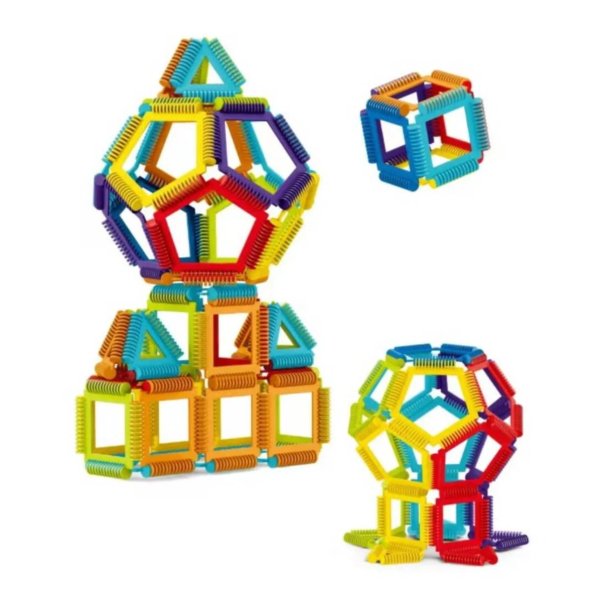 Joc de constructie STEAM - Forme magice (40 piese) Bufnitel 3 ani [1]