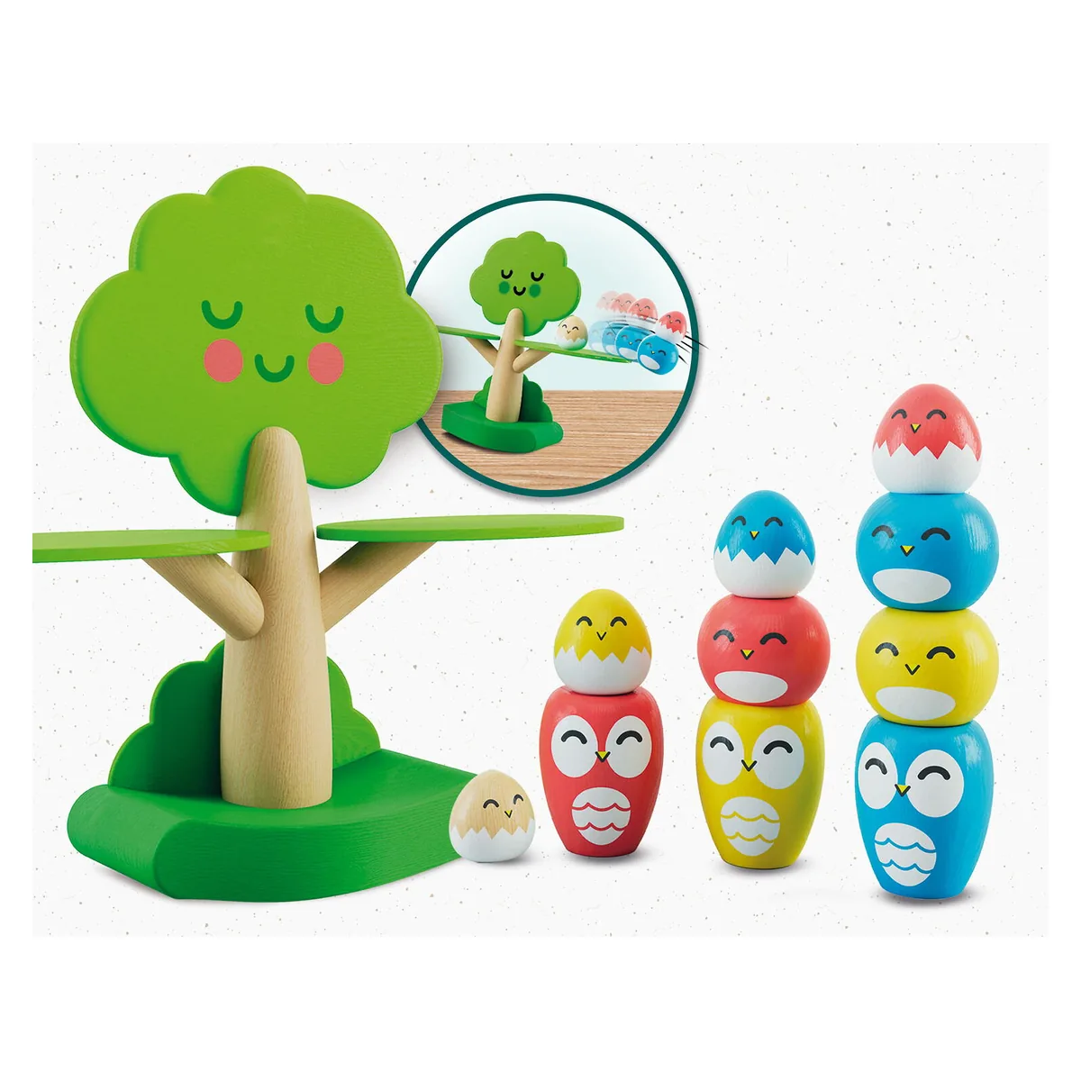 Joc de echilibru Montessori - Pasarele vesele LISCIANI 3 ani+ [2]