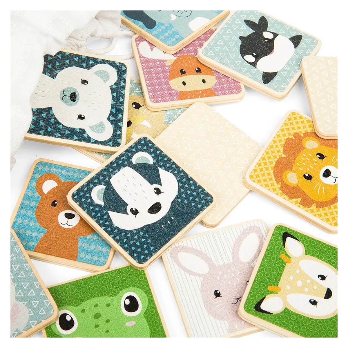 Joc de memorie - Gaseste animalutele BIGJIGS Toys 2 ani+ [5]