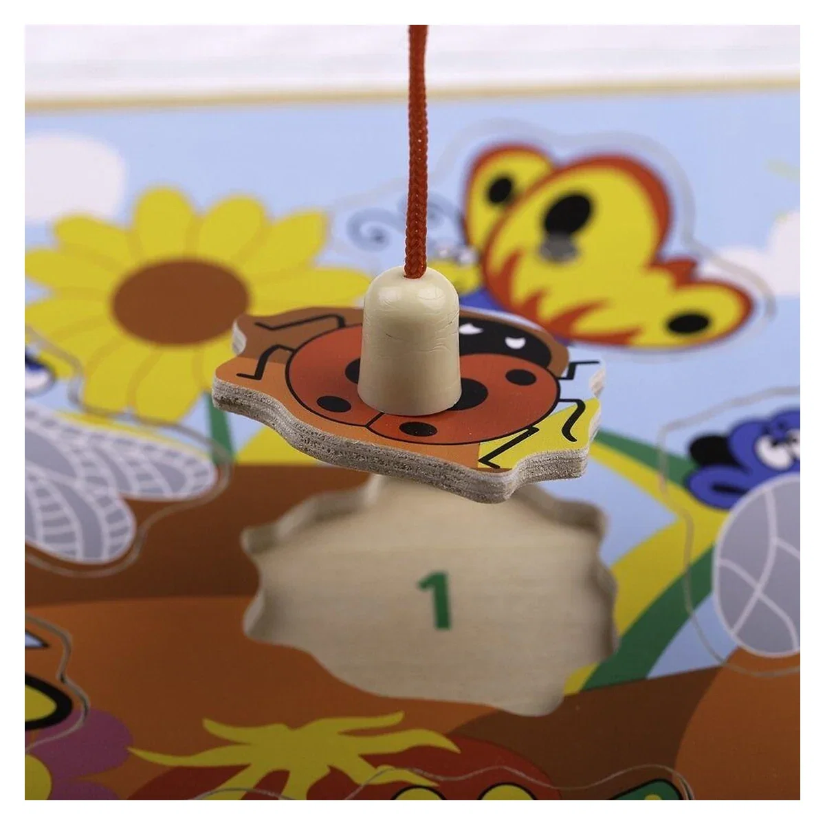 Joc de pescuit magnetic - Prietenii din gradina BIGJIGS Toys 18 luni+ [3]