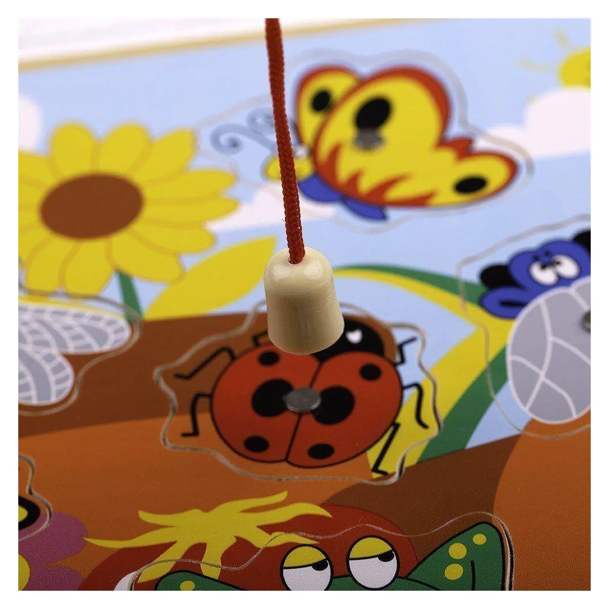 Joc de pescuit magnetic - Prietenii din gradina BIGJIGS Toys 18 luni+ [4]