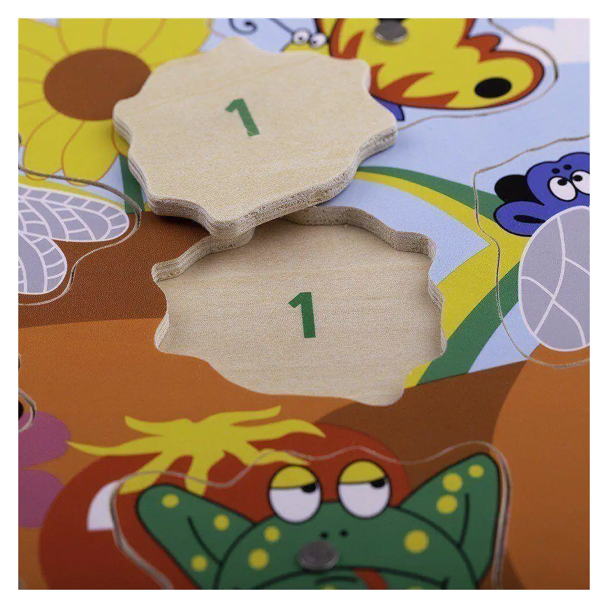 Joc de pescuit magnetic - Prietenii din gradina BIGJIGS Toys 18 luni+ [5]