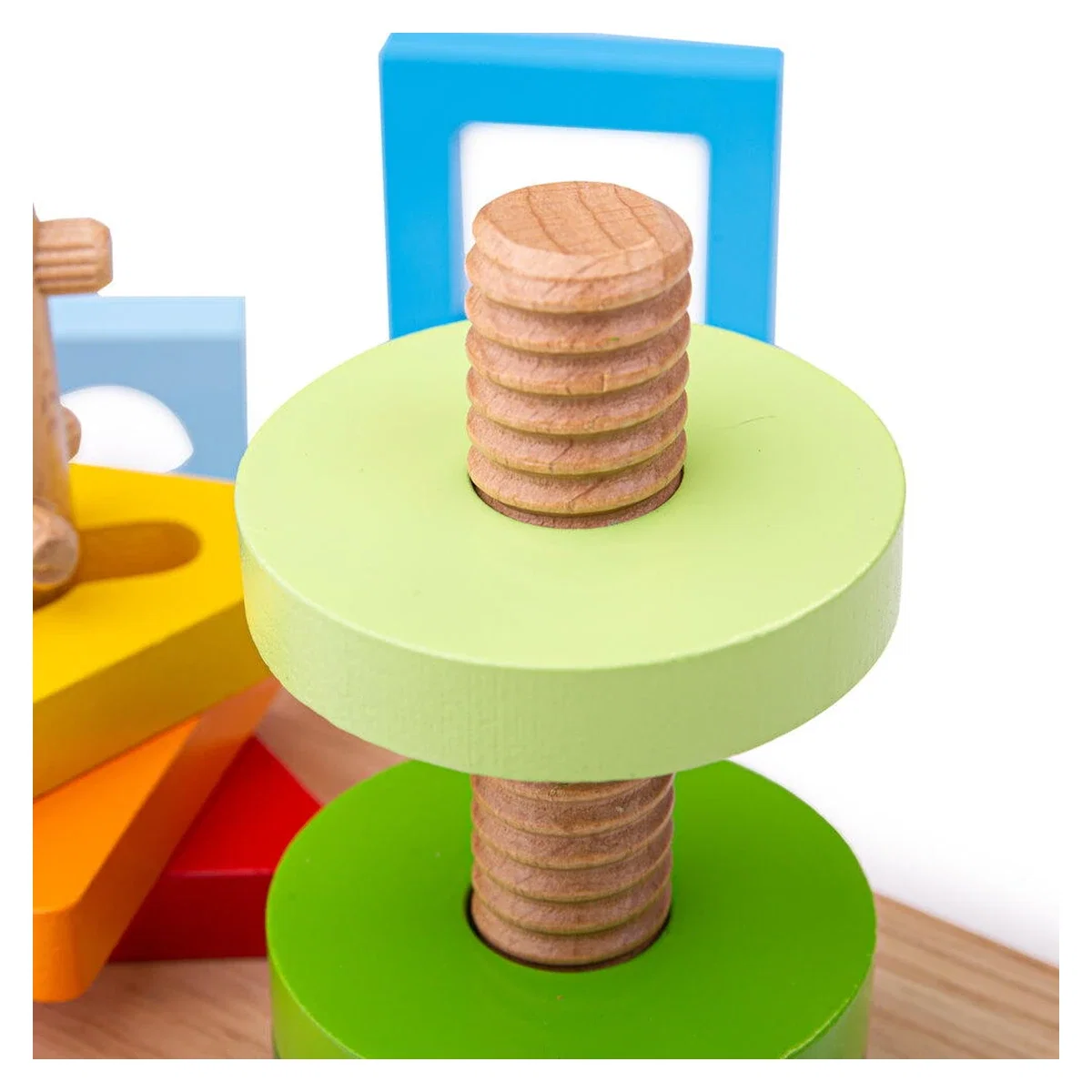 Joc de potrivire - 3 forme geometrice BIGJIGS Toys 2 ani+ [2]