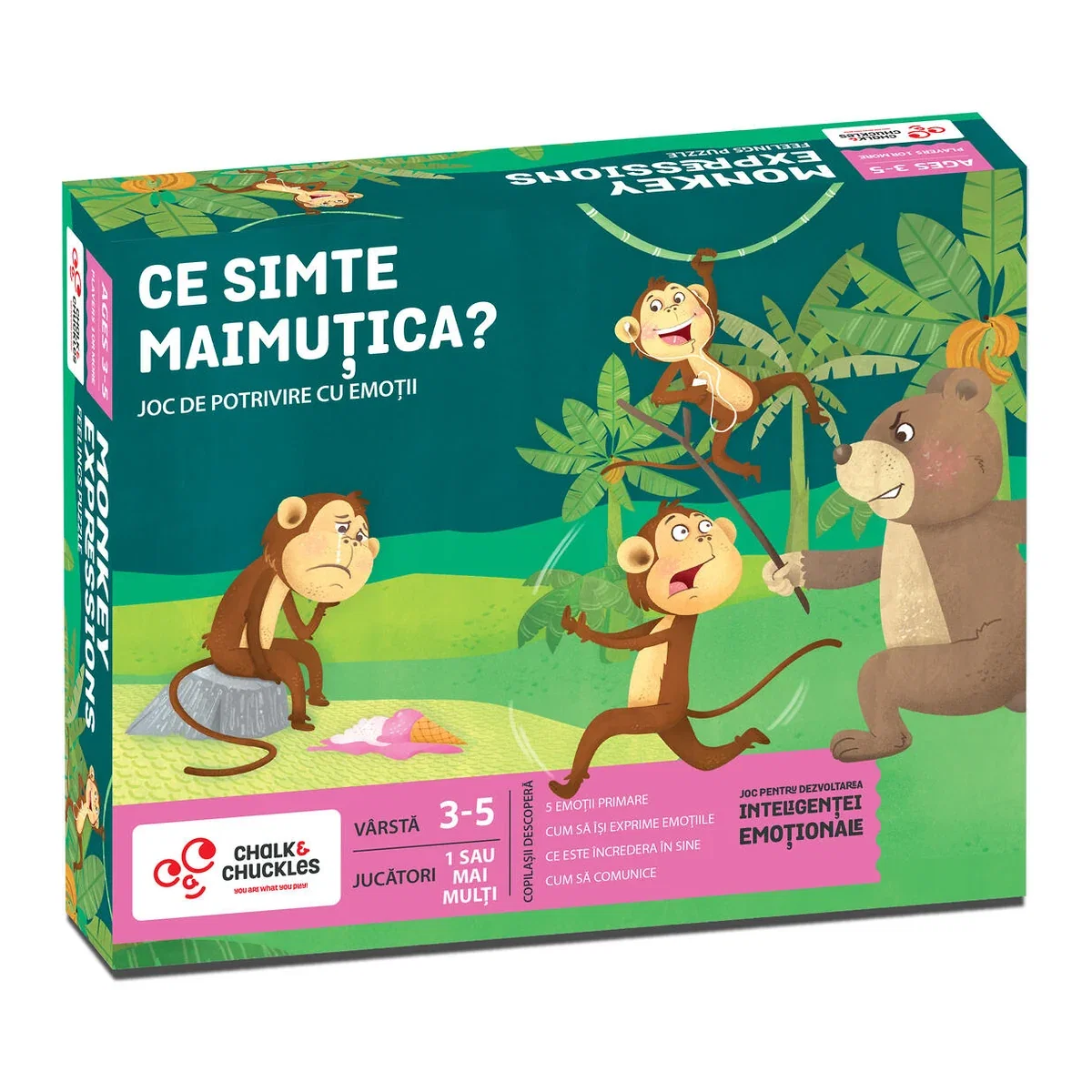 Joc de potrivire - Ce simte maimutica? Chalk and Chuckles 5 ani [1]