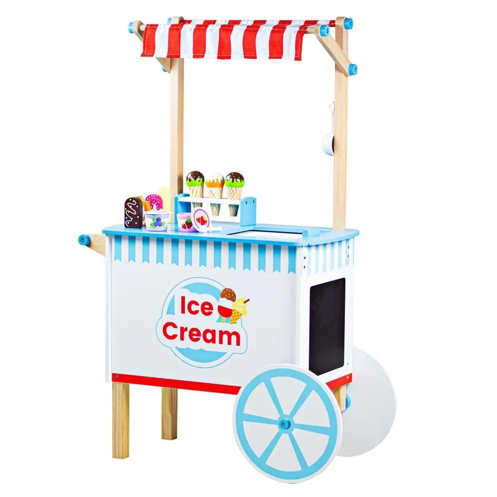 Joc de rol - Carucior de inghetata BIGJIGS Toys 3 ani+ [1]
