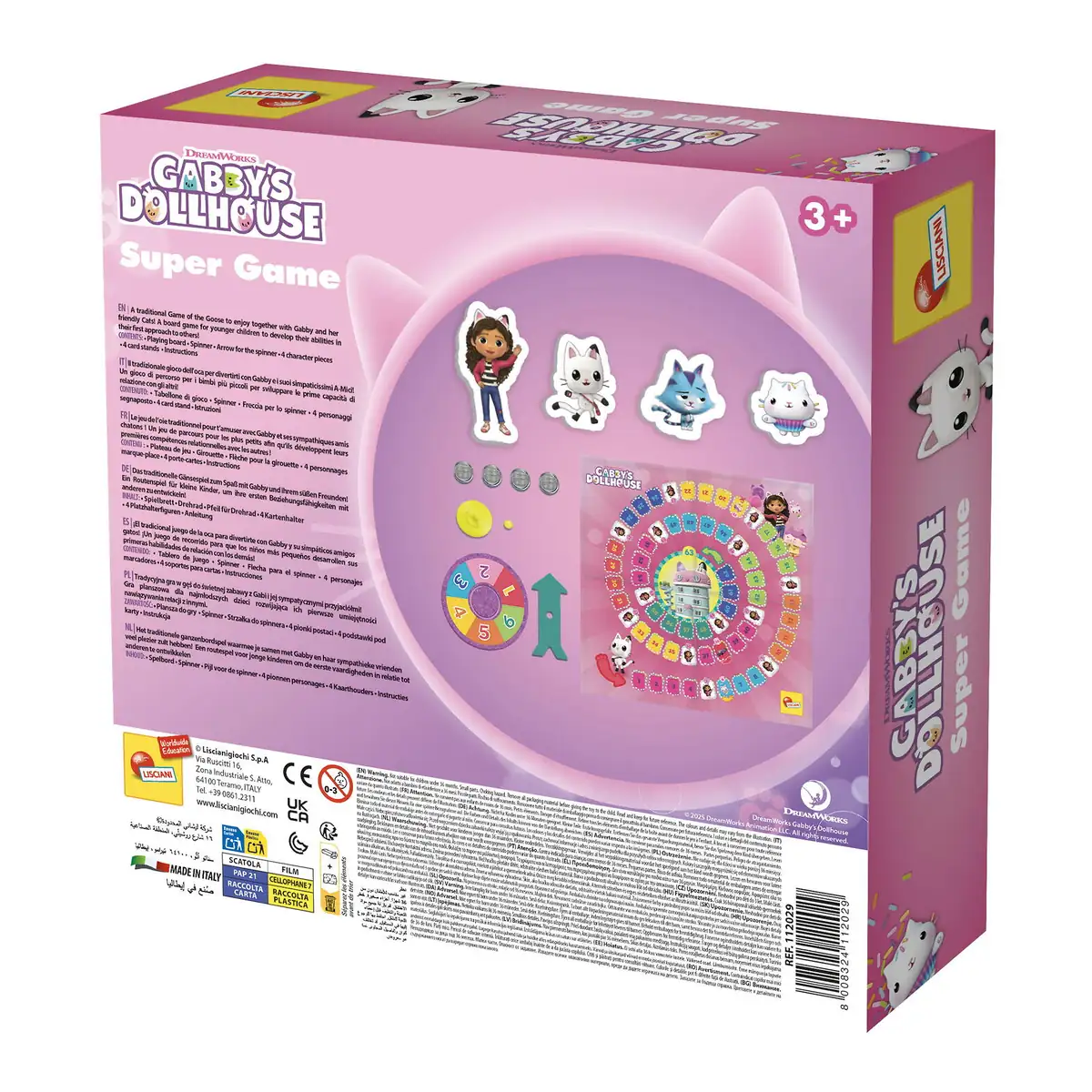 Joc de societate - Gabby's Dollhouse LISCIANI 3 ani+ [4]