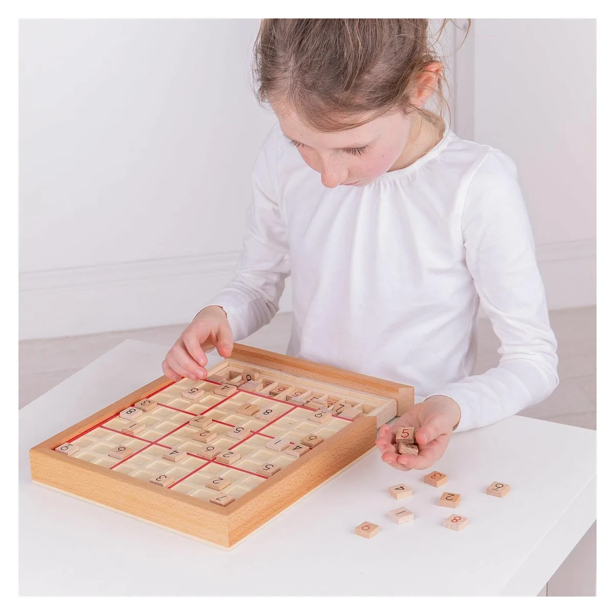 Joc din lemn - Sudoku BIGJIGS Toys 3 ani+ [3]
