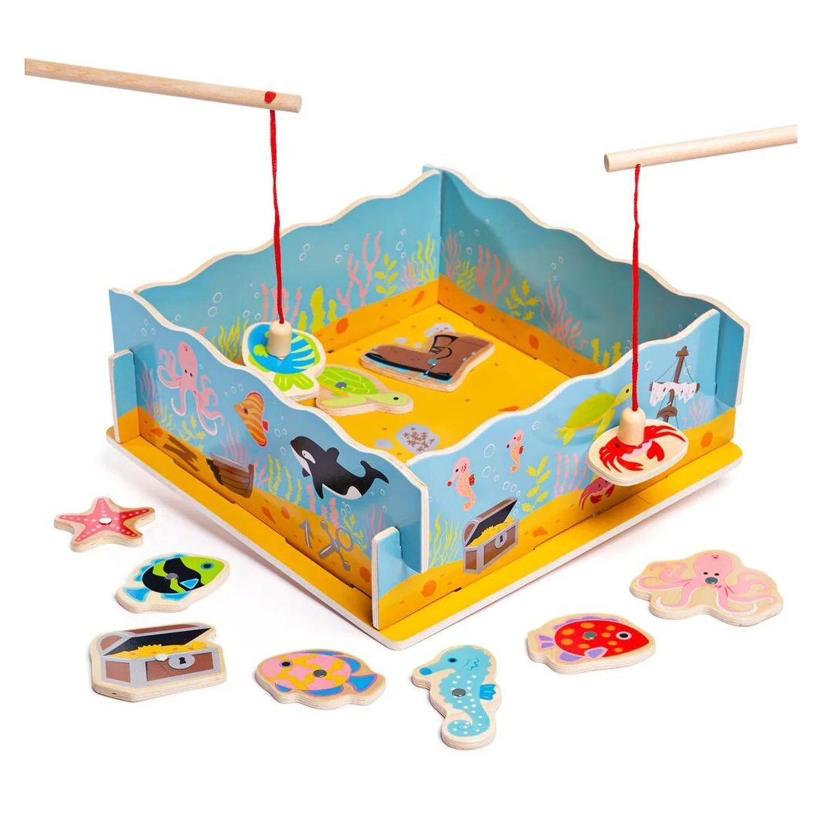 Joc magnetic - Hai sa pescuim BIGJIGS Toys 3 ani+ [2]