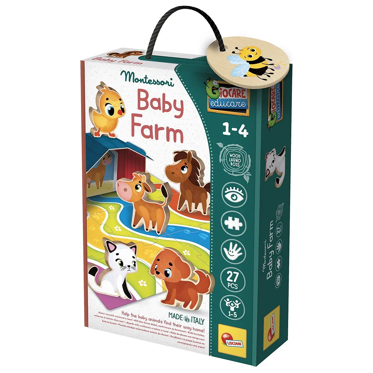Joc Montessori - Distractie cu animalute LISCIANI 4 ani [1]