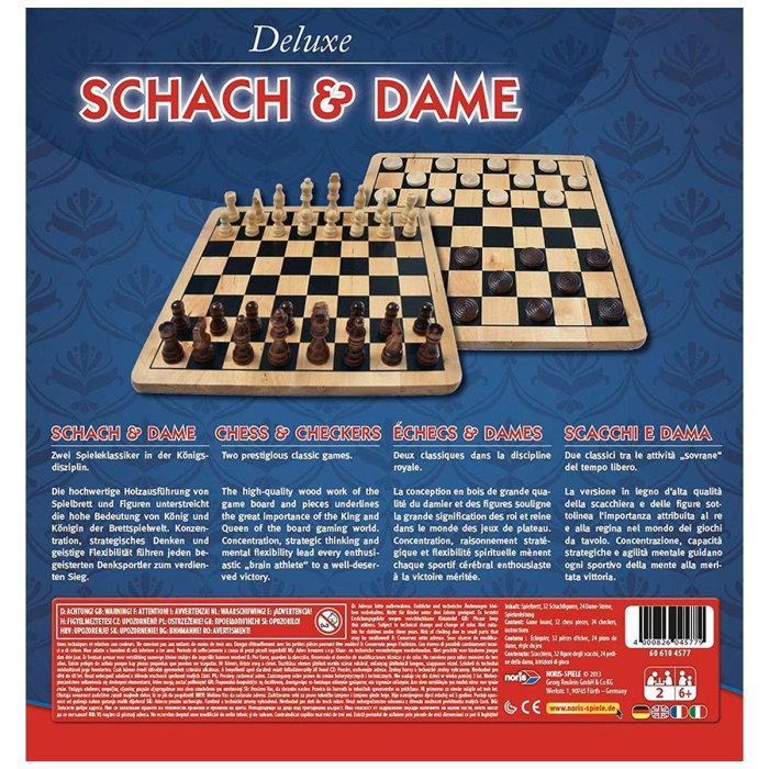 Joc Noris Deluxe Chess and Checkers 6 ani + [2]