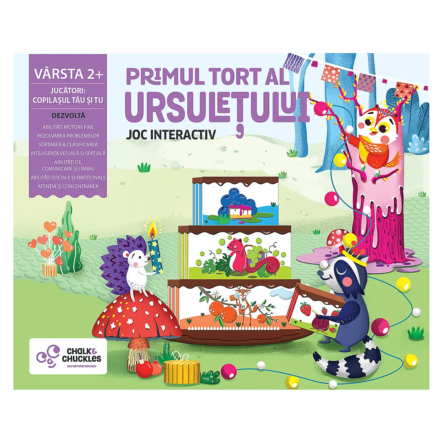 Joc - Primul tort al ursuletului Chalk and Chuckles 2 ani+ [1]