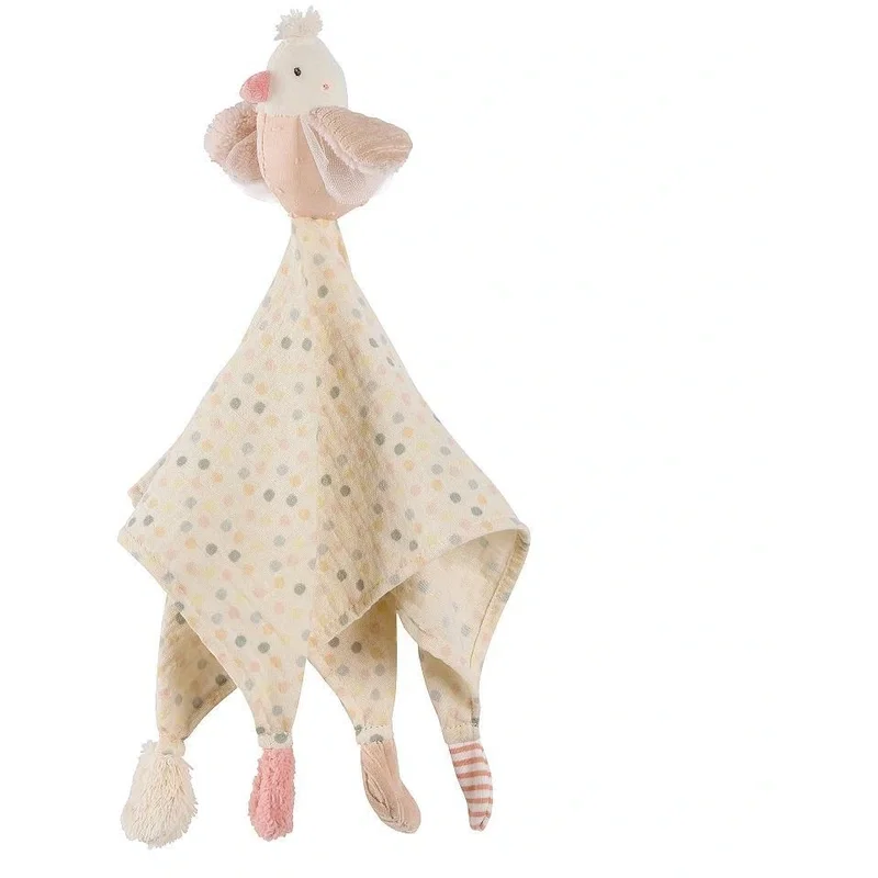 Jucarie doudou - Pasare pastel Fehn 0 luni+ [1]