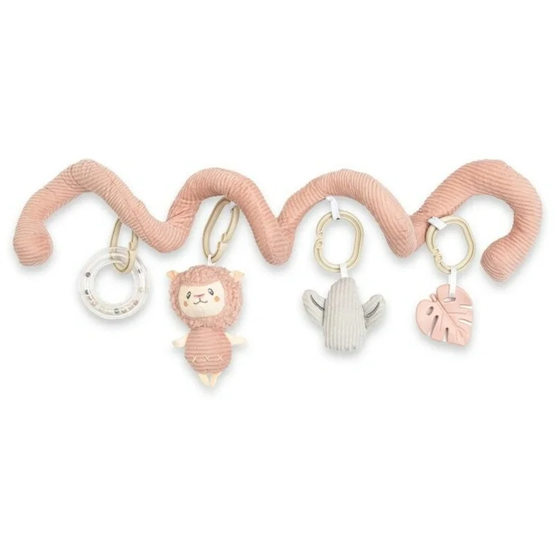 Jucarie interactiva, New Baby, Spirala, Lama, Pentru atasare la patut sau carucior, 0 luni+, Multicolor [3]