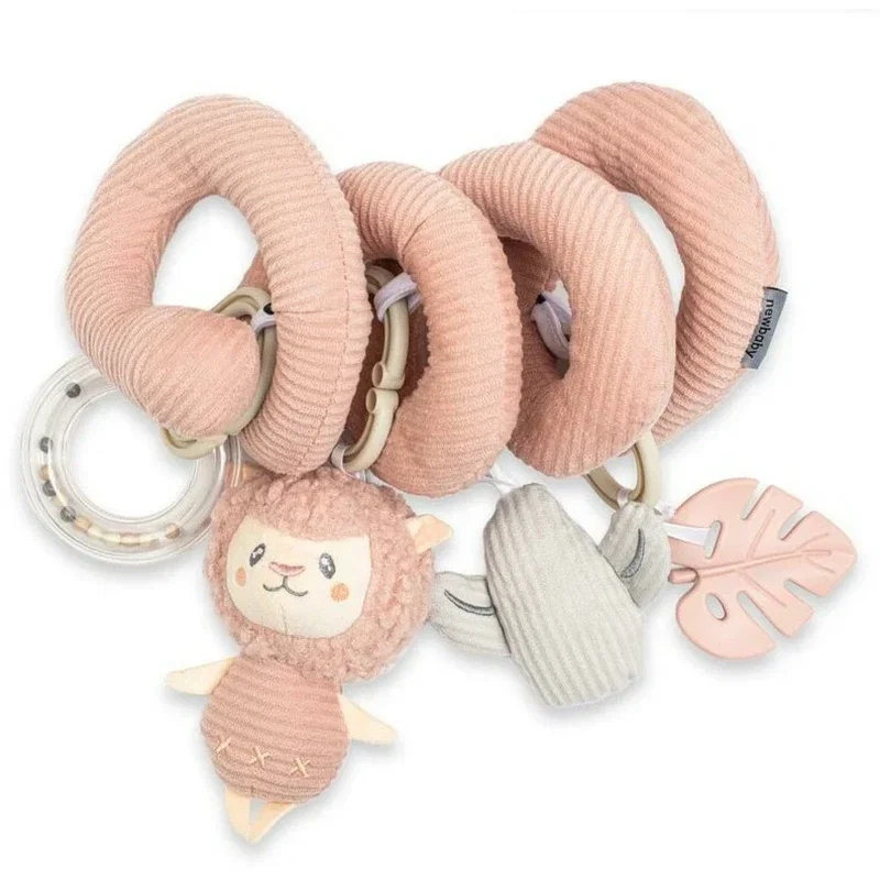 Jucarie interactiva, New Baby, Spirala, Lama, Pentru atasare la patut sau carucior, 0 luni+, Multicolor [1]