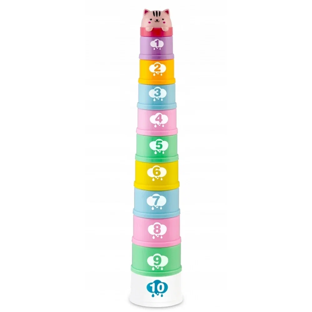 Jucarie pentru baie in forma de turn cu cifre Ricokids 10 luni+ [1]