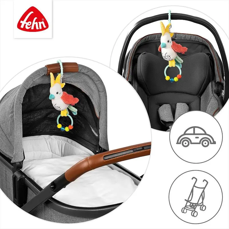 Jucarie pentru carucior Dobabydoo - Pasare cantatoare Fehn 3 luni+ [3]