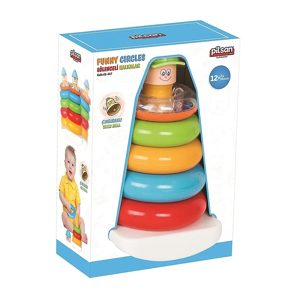 Jucarie Pilsan Funny Circles 1 an + [3]