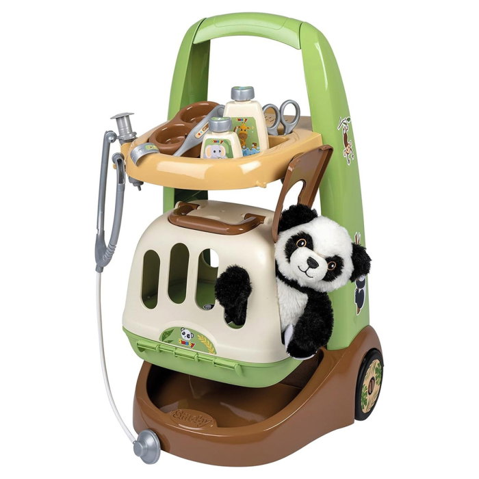 Jucarie Smoby Animal Care Trolley cu 10 accesorii 3 ani + [1]