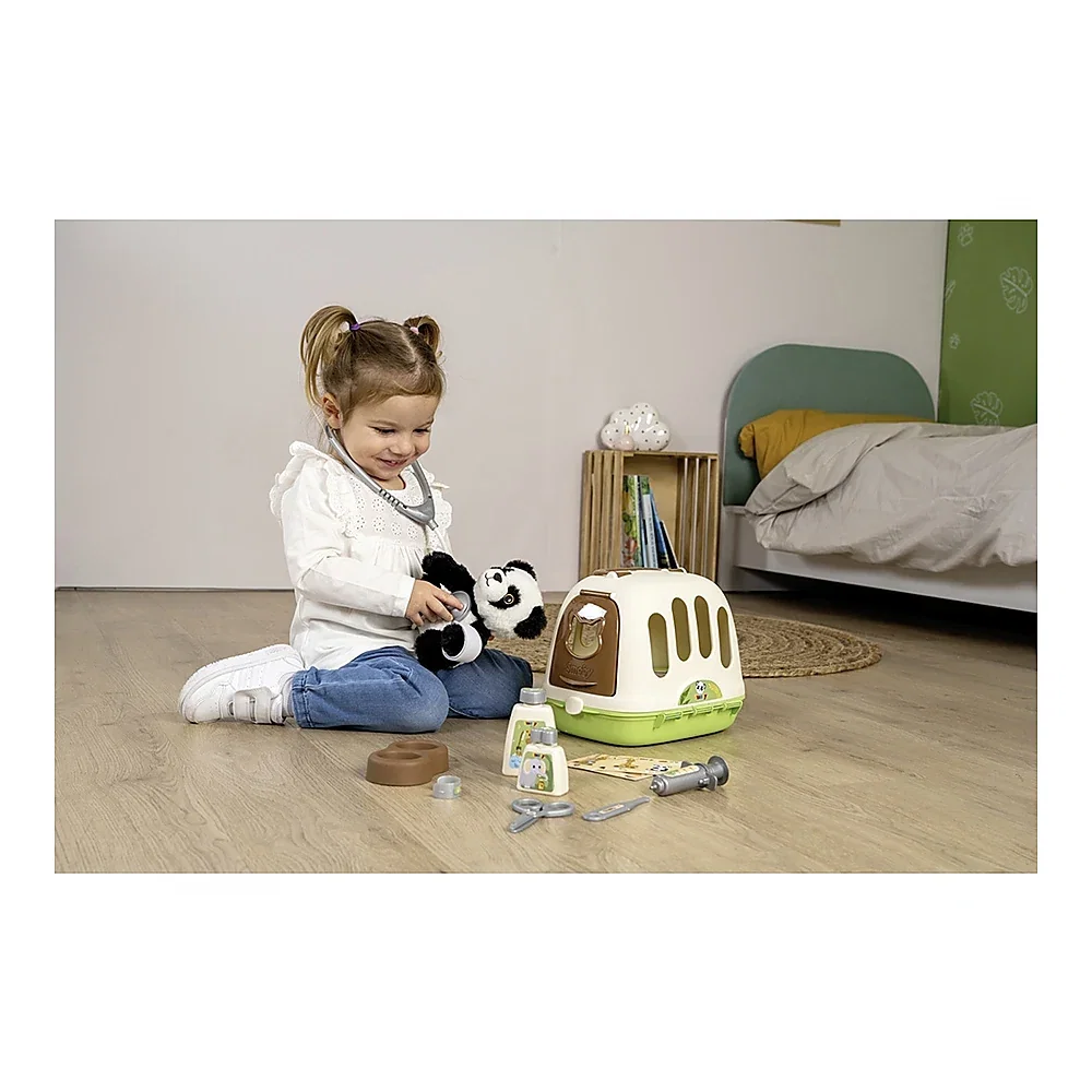Jucarie Smoby Animal Care Trolley cu 10 accesorii 3 ani + [6]