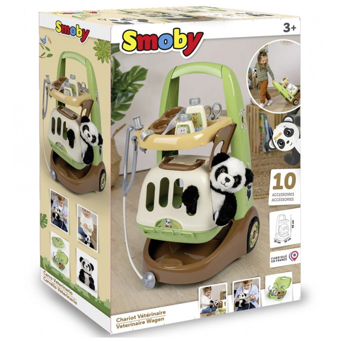 Jucarie Smoby Animal Care Trolley cu 10 accesorii 3 ani + [7]