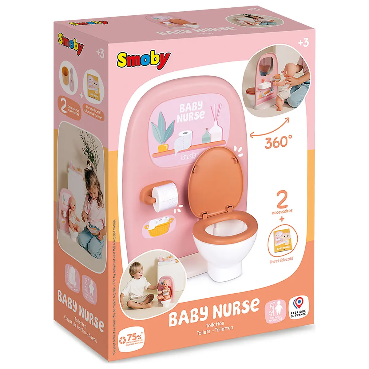 Jucarie Smoby Baby Nurse Toilets cu 2 accesorii [6]