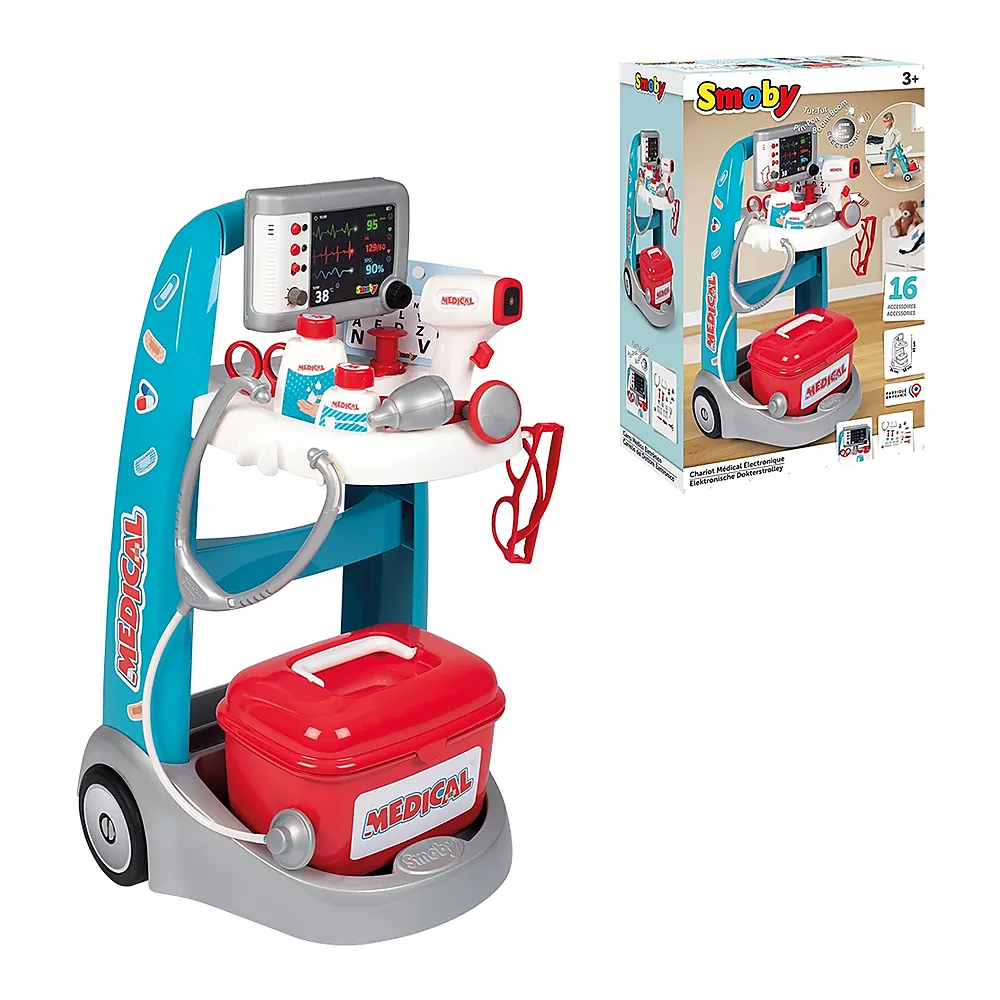 Jucarie Smoby Set doctor cu carucior si accesorii 3 ani [2]