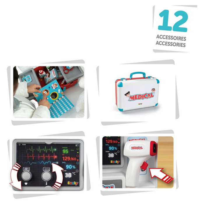 Jucarie Smoby Trusa doctor Medical Case 3 ani + [3]