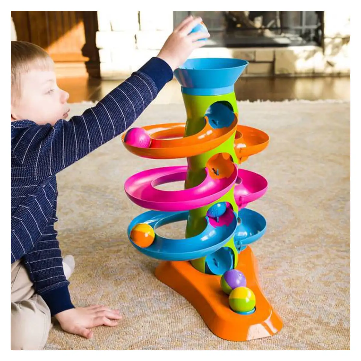 Jucarie Turnulet cu bile RollAgain Fat Brain Toys [4]
