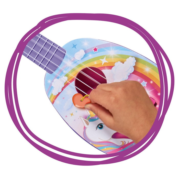 Jucarie Ukulele Simba My Music World Unicorn mov 3 ani + [2]