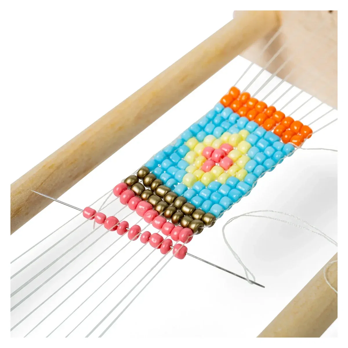 Kit de tesut cu margele, BIGJIGS Toys 5 ani+ [4]