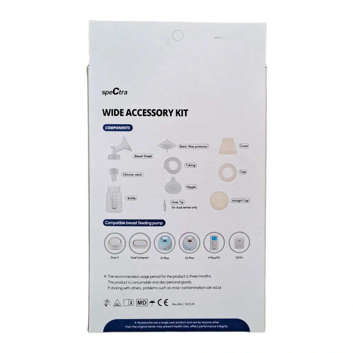 Kit premium 16 mm (biberon+accesorii) SPECTRA 3 luni [7]